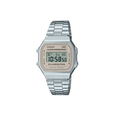 Reloj Casio Iconic Unisex Esfera Marrón A168WA-8AYES