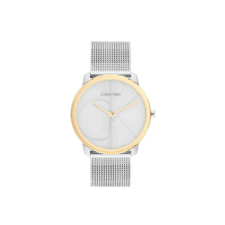 Reloj Calvin Klein Iconic Mujer Plateado y Dorado 25300014