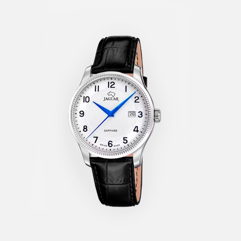 Reloj Jaguar Hombre Acamar Acero Piel Negro J1042/1