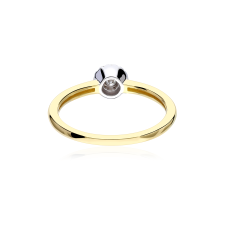 Anillo Oro 18k y diamantes 0.10cts "Girare"