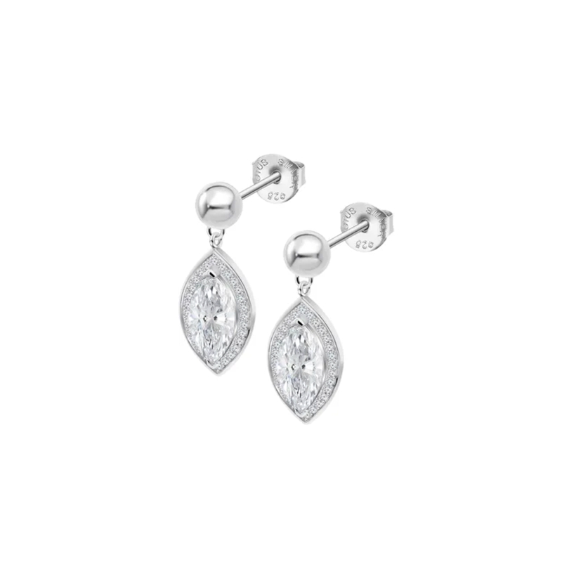 Pendientes Lotus Silver Plata y circonitas LP3787-4/1