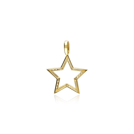 Colgante Oro 18k y circonitas "Galena"