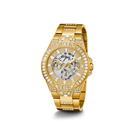 Reloj Guess Hombre Dynasty Dorado y Circonitas GW0516G2