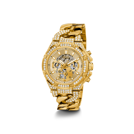 Reloj Guess Hombre Baron Dorado y Circonitas GW0517G2