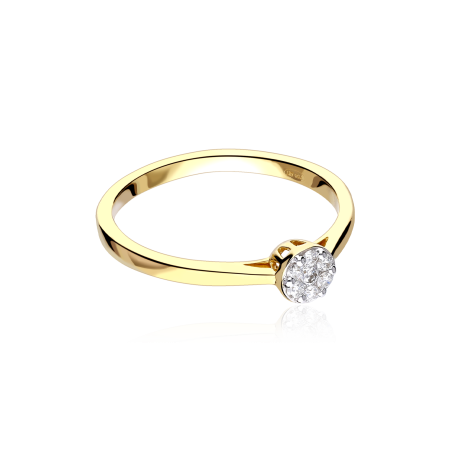 Anillo Oro 18k y diamantes 0.096cts "Sizem"