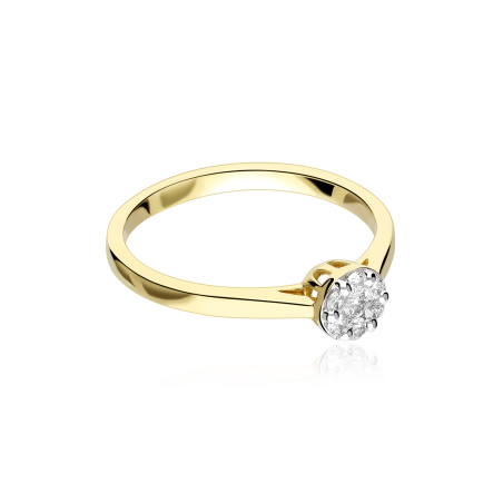 Anillo Oro 18k y diamantes 0.15cts "Sizem"