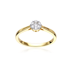 Anillo Oro 18k y diamantes 0.15cts "Sizem"