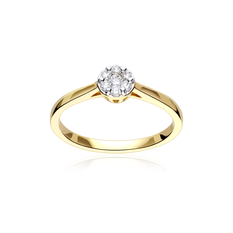 Anillo Oro 18k y diamantes 0.15cts "Sizem"