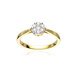Anillo Oro 18k y diamantes 0.25cts "Sizem"