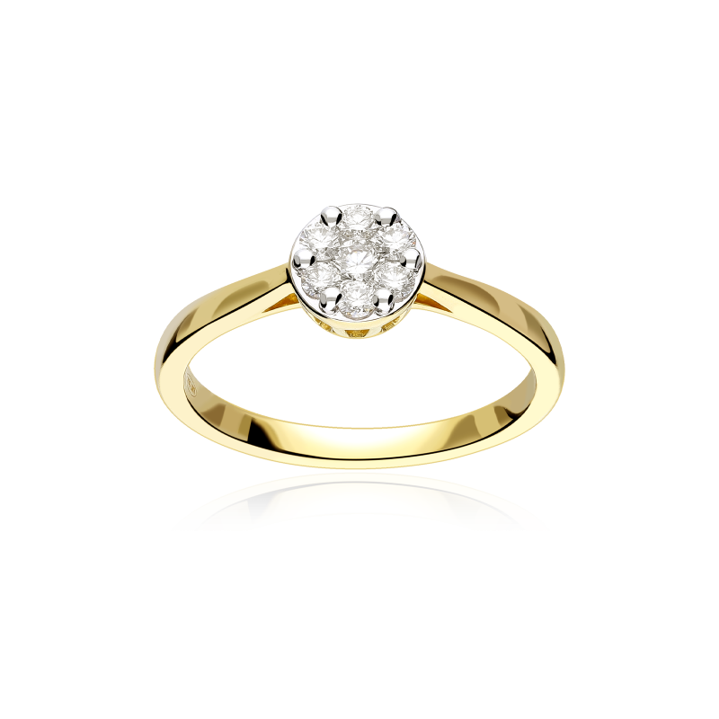 Anillo Oro 18k y diamantes 0.25cts "Sizem"