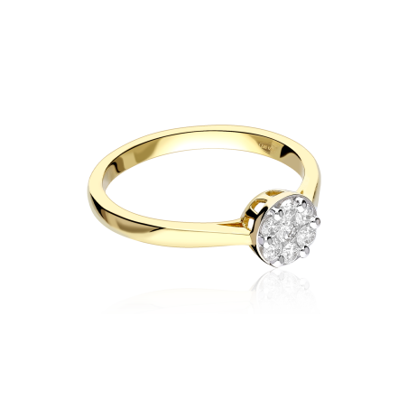 Anillo Oro 18k y diamantes 0.25cts "Sizem"
