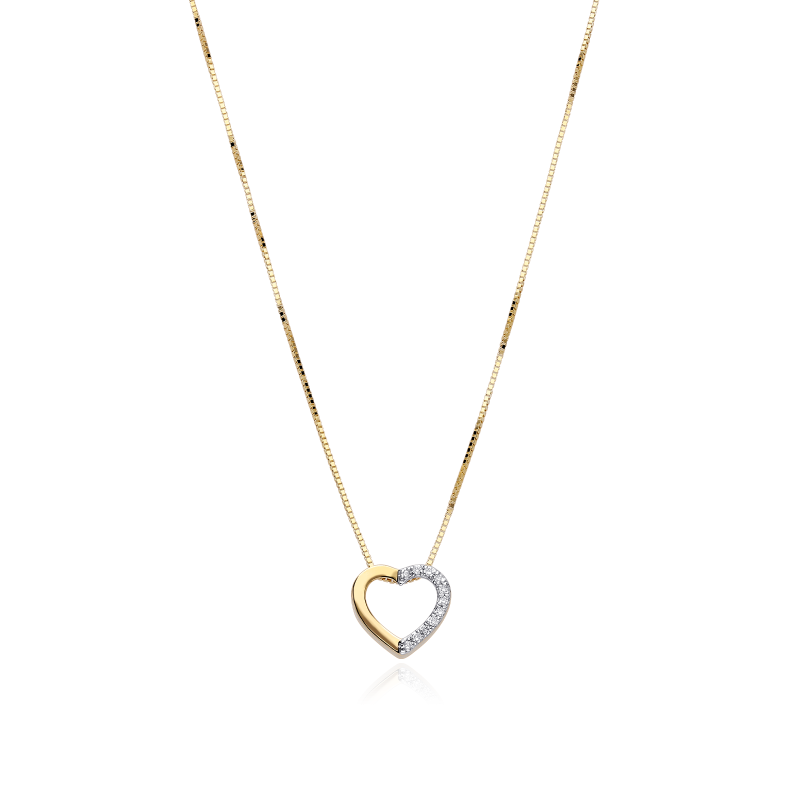 Gargantilla Oro 18k y diamantes 0.04cts "Corae"