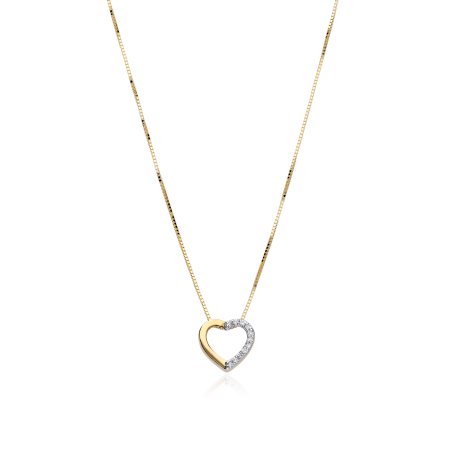 Gargantilla Oro 18k y diamantes 0.04cts "Corae"