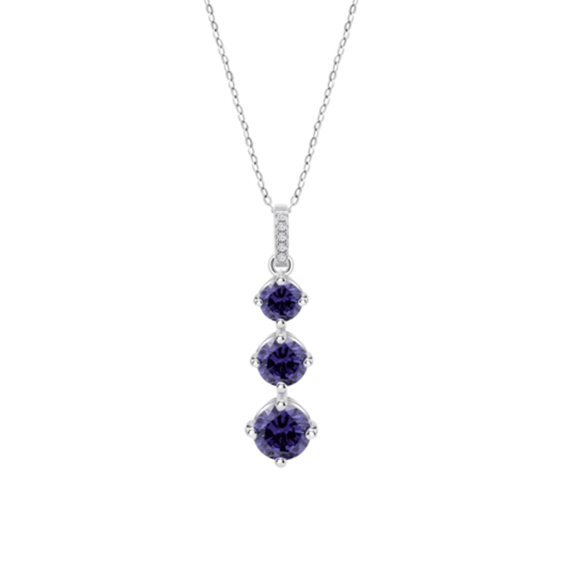 Collar Lotus Silver Plata y circonitas LP3785-1/2