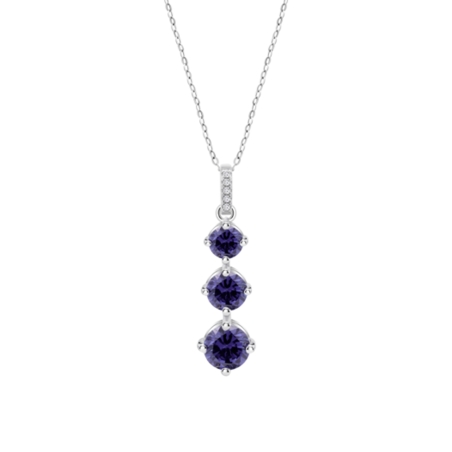 Collar Lotus Silver Plata y circonitas LP3785-1/2
