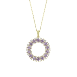 Collar Lotus Silver Plata y circonita LP3838-1/2