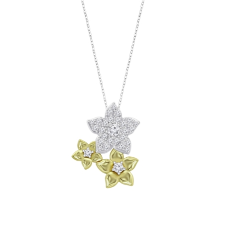 Collar Lotus Silver Plata y circonitas LP3836-1/2