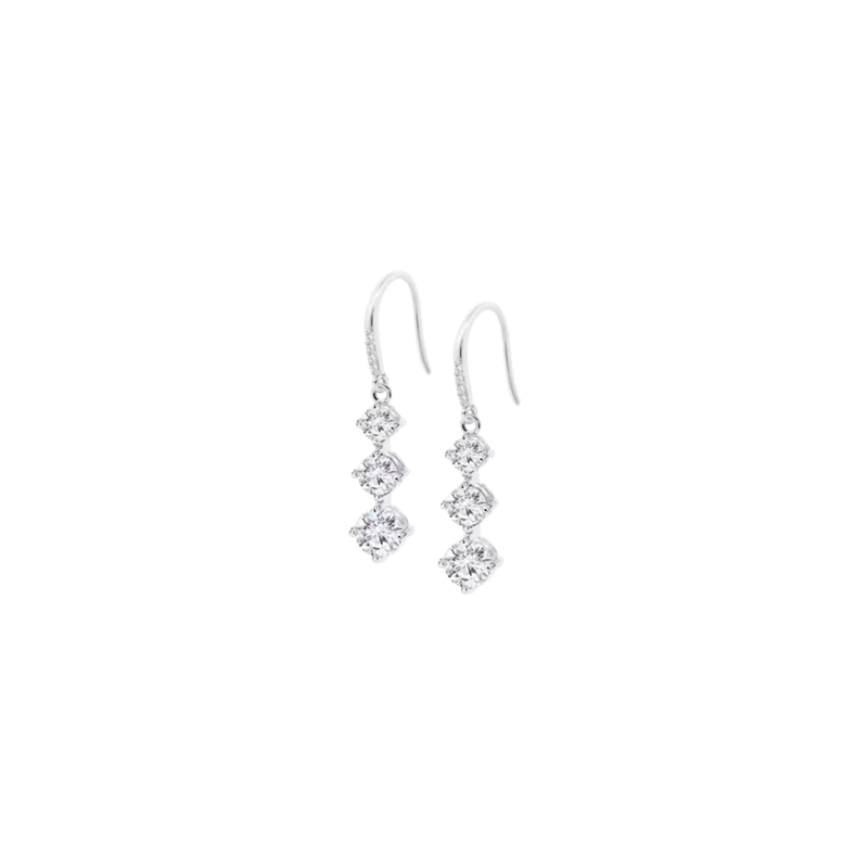 Pendientes Lotus Silver Triple Circonita LP3785-4/1