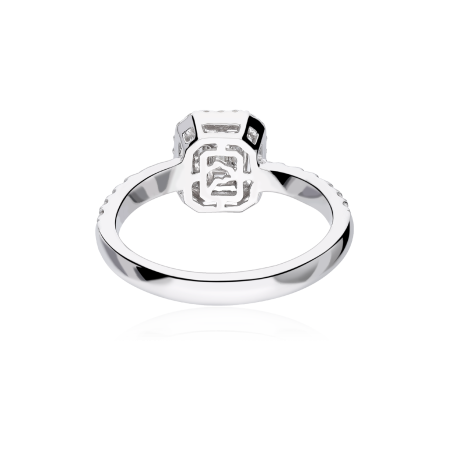 Anillo Oro 18k y diamantes 0.51cts "Camelia"