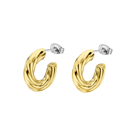 Pendientes Lotus Style Acero con baño LS2416-4/2