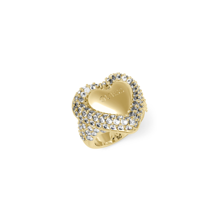 Anillo Guess Mujer Beloved Acero Dorado JUBR05019JWYG