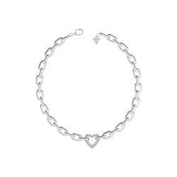 Collar Guess Mujer Acero Beloved Circonitas JUBN05015JWRHT-U