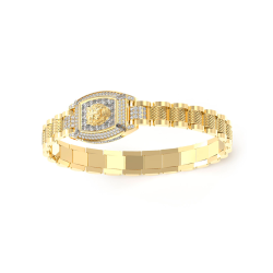 Pulsera Guess Hombre Lion King Dorada JUMB05000JWSTT-U