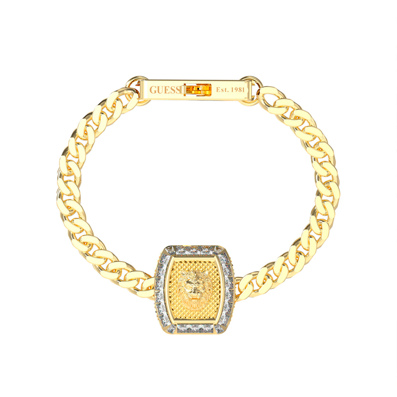 Pulsera Guess Hombre Lion King Dorado JUMB05009JWYGS