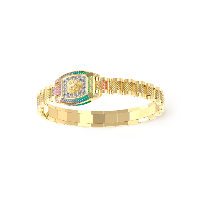 Pulsera Guess Hombre Lion King Circonitas JUMB05032JWYGMCT-U