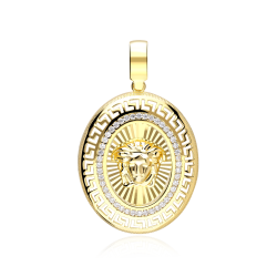 Colgante Oro 18k y circonitas "Scala"