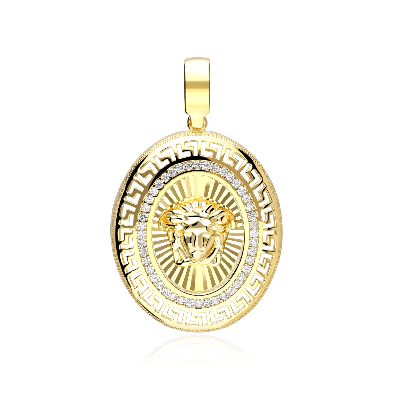 Colgante Oro 18k y circonitas "Scala"