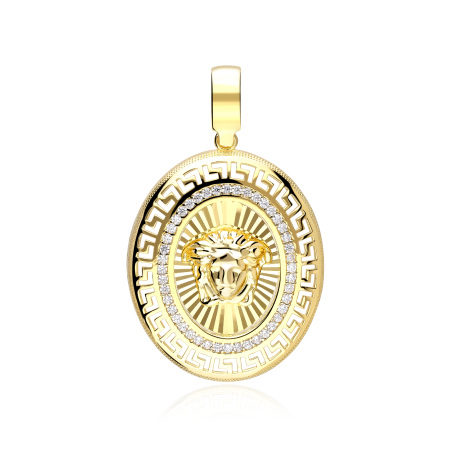 Colgante Oro 18k y circonitas "Scala"
