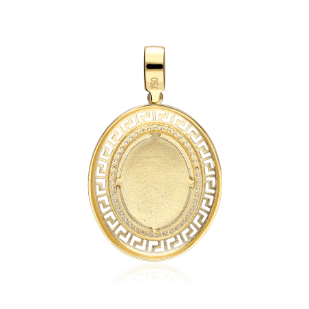 Colgante Oro 18k y circonitas "Scala"