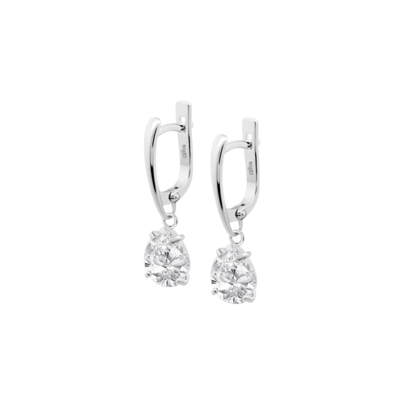 Pendientes Lotus Silver Plata y circonitas LP3809-4/1
