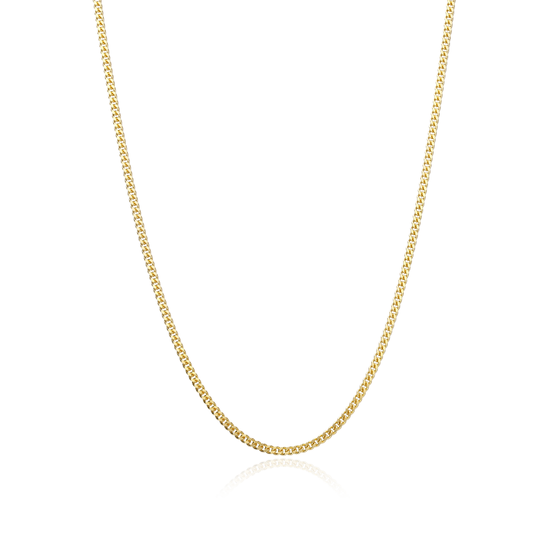 Cadena Oro 18k eslabón Barbado 40cm "Wolfen"