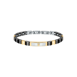 Pulsera Maserati Hombre Acero Bicolor JM221ATZ06
