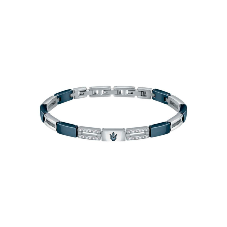 Pulsera Maserati Hombre Ceramic Azul JM223ATZ23