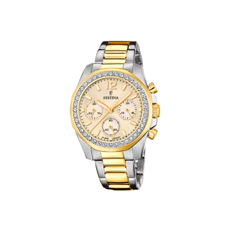 Reloj Festina Mujer Acero y Circonitas Bicolor F20607/3