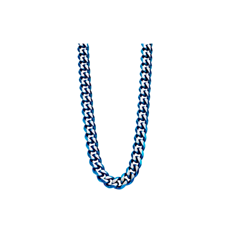 Collar Lotus Style Hombre Acero Azul LS2363-1/1