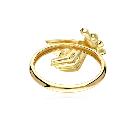 Anillo Oro 18k y circonitas "Hannu"