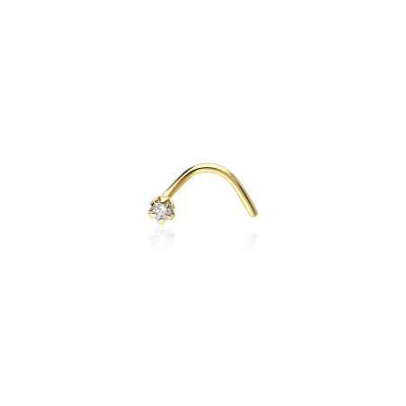 Piercing Nariz Oro 18k y diamante "Rihanna"