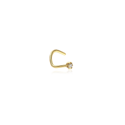 Piercing Nariz Oro 18k y diamante "Rihanna"