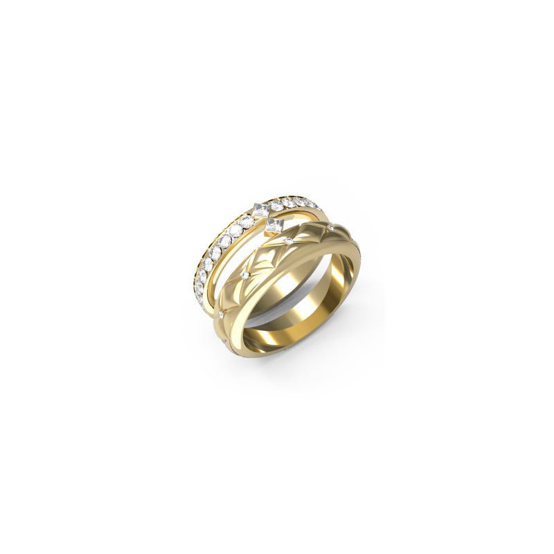 Anillo Guess Mujer Stylish Acero Bicolor JUBR04586JWYG