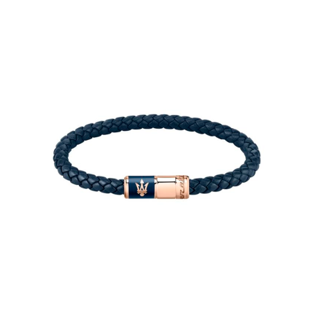 Pulsera Maserati Hombre Acero Rosado y Azul JM222AVE09