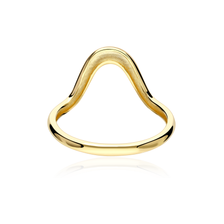 Anillo Oro 18k curvado "Sizzle"