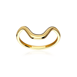Anillo Oro 18k curvado "Sizzle"
