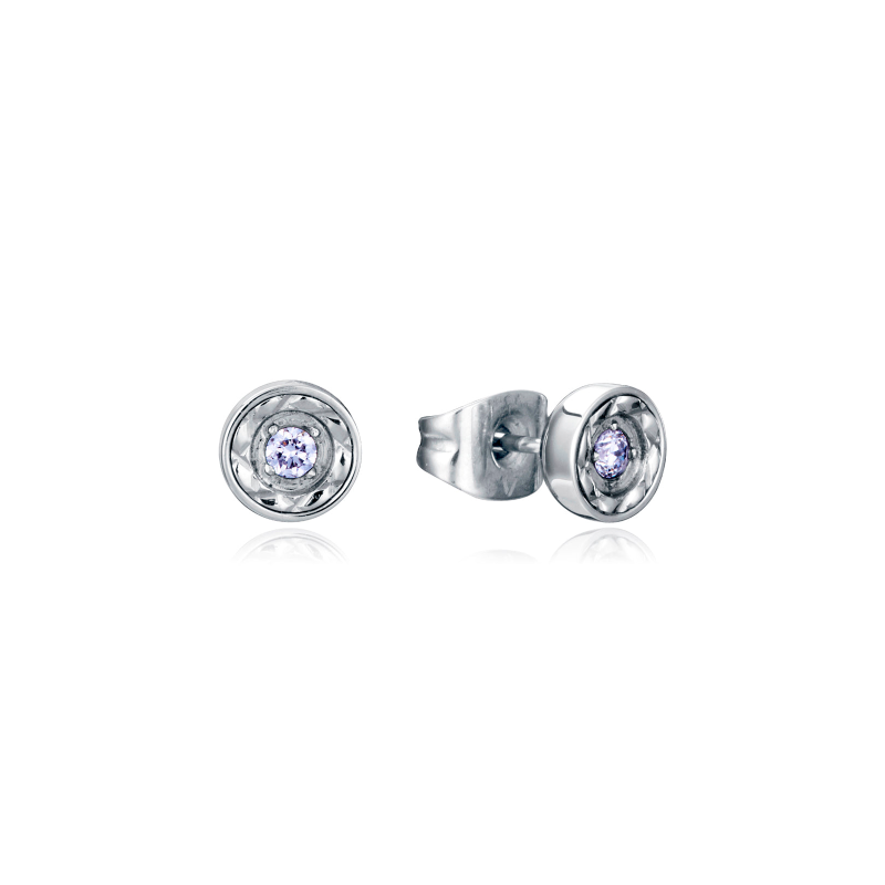Pendientes Viceroy Mujer Acero y Diamante Creado 75386E01000