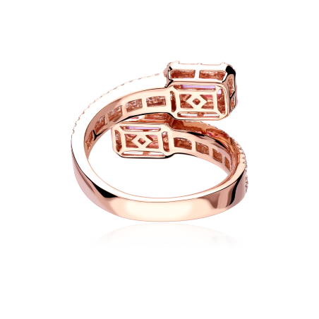 Anillo Oro 18k zafiros y diamantes 1.09cts "Godiva"
