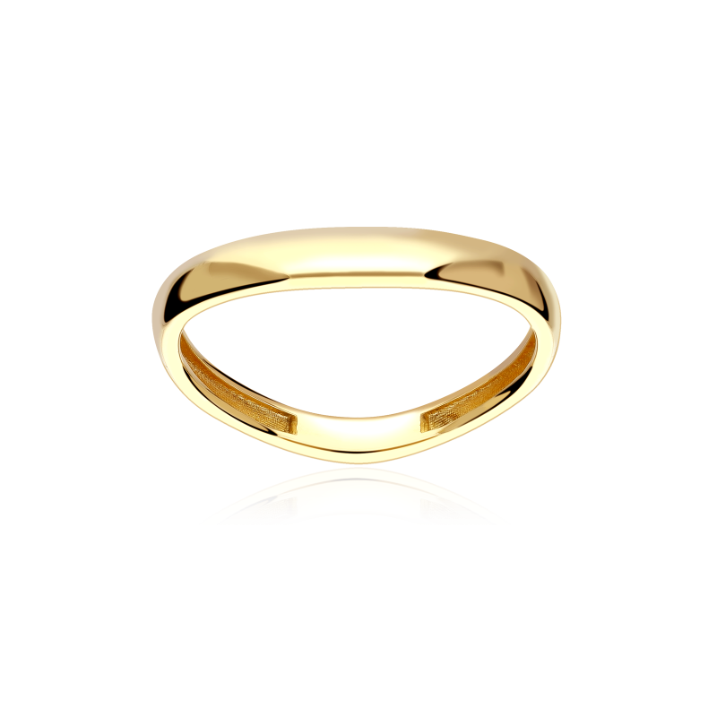 Anillo Oro 18k ondulado "Bizzle"