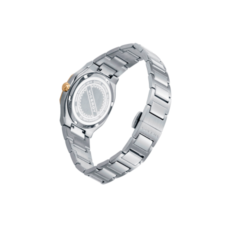 Reloj Viceroy Mujer Acero Doble Bisel Gris y Dorado 45000-33